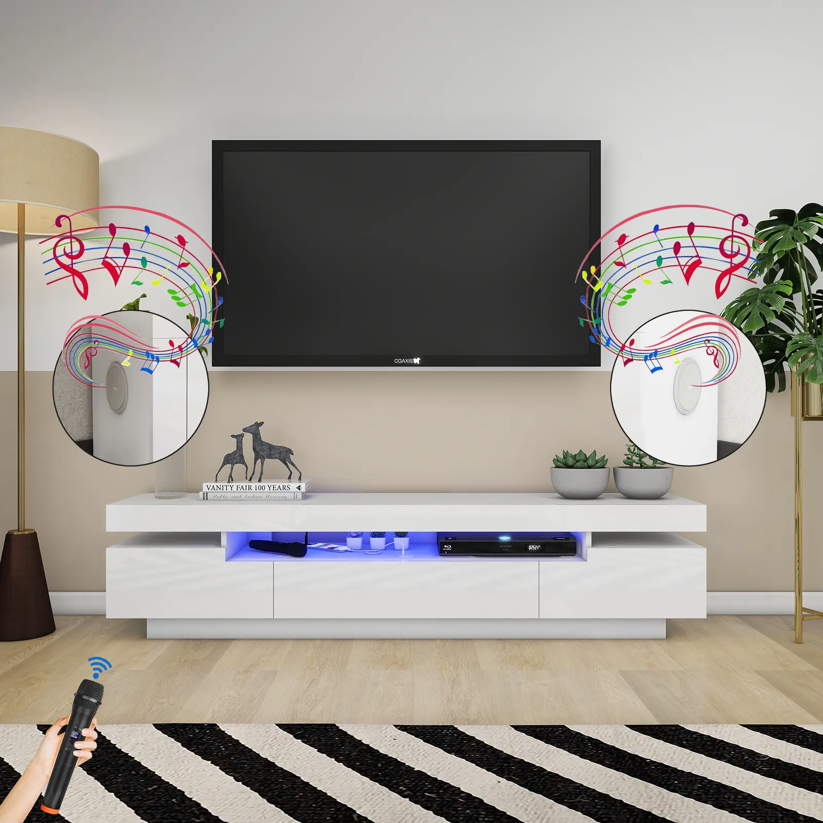 Smart Entertainment Center TV Console Revolutionizes Home Entertainment Experience